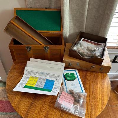 Wood Tool Box, Tool Colletion in Box, & Rock Collection