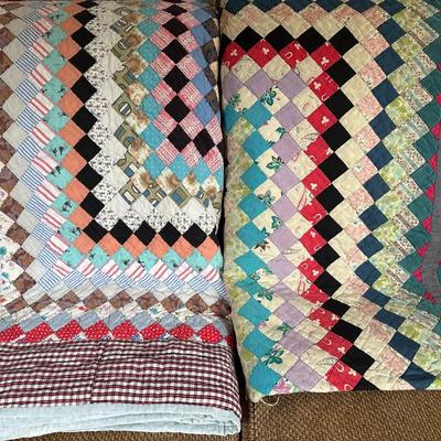 Set of Multi-color Quilts 