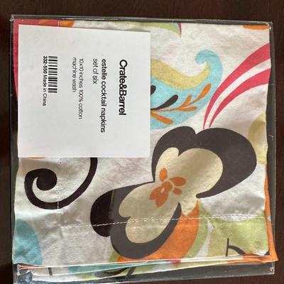 Crate & Barrel & World Market Fabric Napkins 