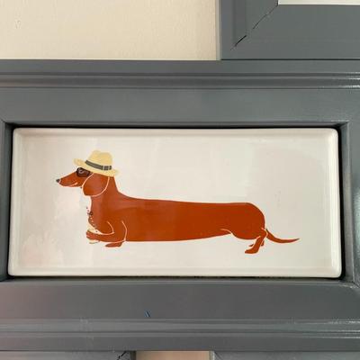 Dachshund Framed Trays