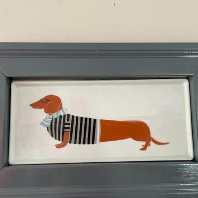 Dachshund Framed Trays
