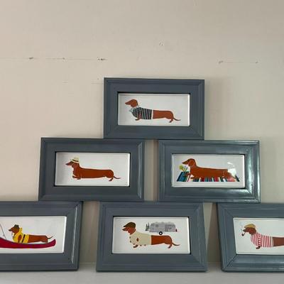 Dachshund Framed Trays