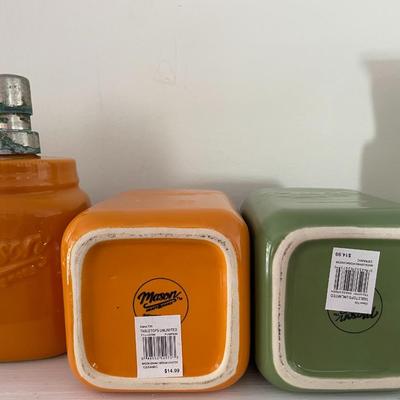 Mason Cannisters, Vintage Pyrex Bowl & More!
