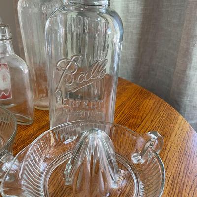 Vintage Glass Bottle Assortment, Juicers, Pepsi-Cola Bottle