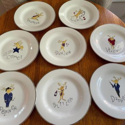 Holiday Collection, including Pottery Barn Reindeer Plates
