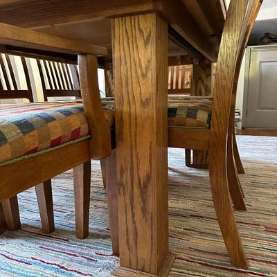 Trestle Dining Table with 6 Chairs