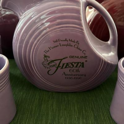 14 pc Fiesta Collection includes 60th Anniverary Pitcher w/Cups