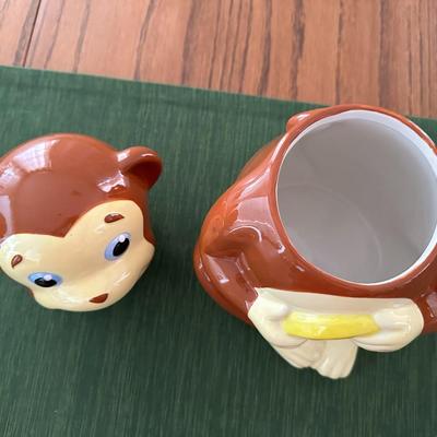 4 Adorable Monkey Cookie Jars, including Courious George!