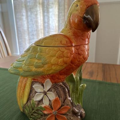 2 Exotic Bird Cookie Jars