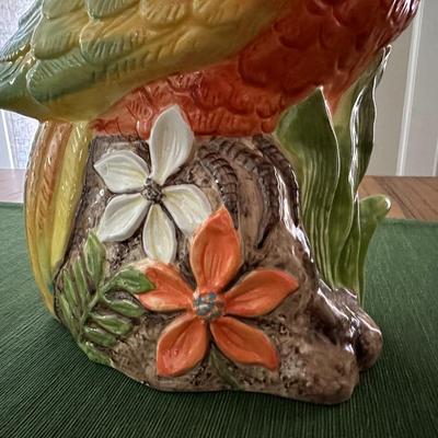 2 Exotic Bird Cookie Jars