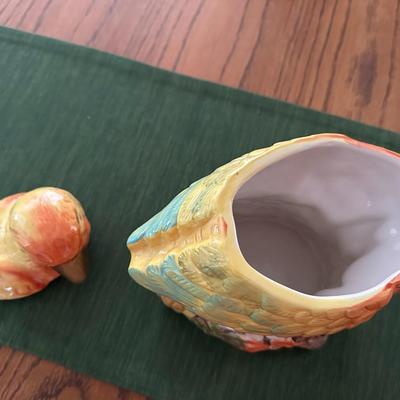 2 Exotic Bird Cookie Jars