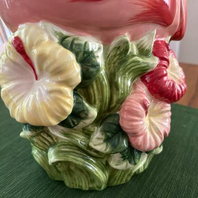 2 Exotic Bird Cookie Jars