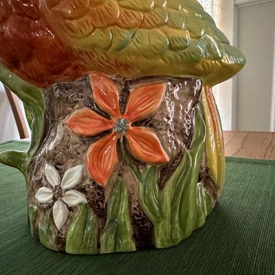 2 Exotic Bird Cookie Jars