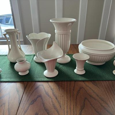 8 Restoration Hardware Pottery Vases + 1 more