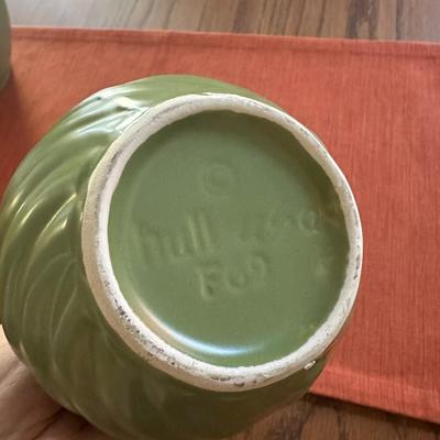 Hull, Floraline, Haeger, Pottery Barn Vases - Green