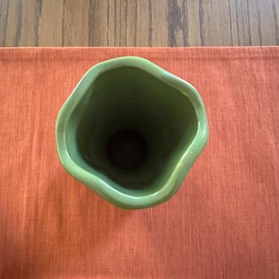 Hull, Floraline, Haeger, Pottery Barn Vases - Green