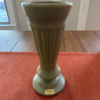 8 pc Vase Asst. Hull, Haeger, Floraline, USA - Green