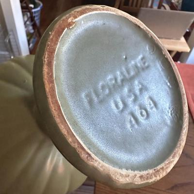8 pc Vase Asst. Hull, Haeger, Floraline, USA - Green