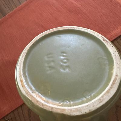 8 pc Vase Asst. Hull, Haeger, Floraline, USA - Green