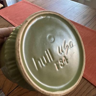 8 pc Vase Asst. Hull, Haeger, Floraline, USA - Green