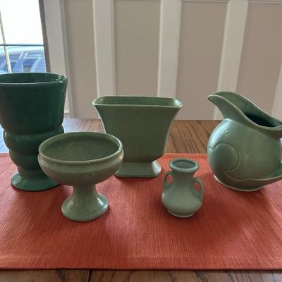 Green Vase & Pitcher Assortment