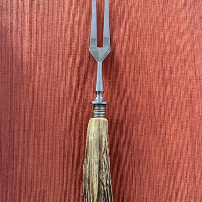 KLA-TRA-SO Stag Horn Carving Set in Original Box