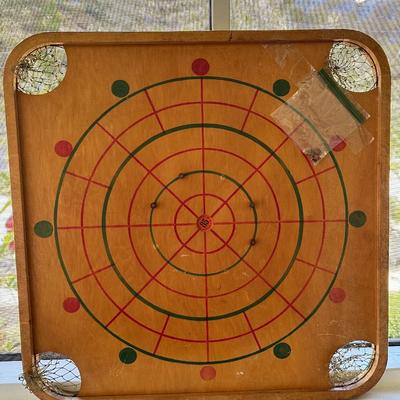 Vintage Carrom Co. Game Board w/Pockets