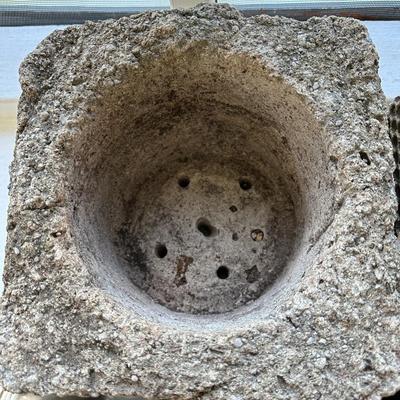 2 Unique Heavy Planters & Sidewalk Chalk!