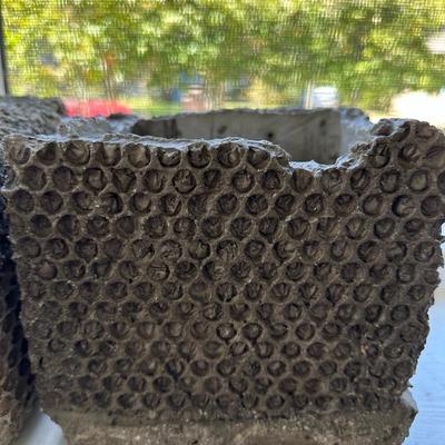 2 Unique Heavy Planters & Sidewalk Chalk!