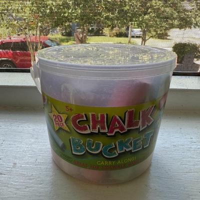 2 Unique Heavy Planters & Sidewalk Chalk!