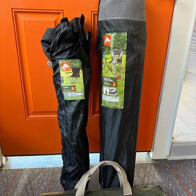 Camp Chairs & BBQ Grill Tool Set