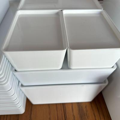 Mainstay & Ikea Organization Stackabble Storage Bins w/Lids