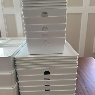 Mainstay & Ikea Organization Stackabble Storage Bins w/Lids