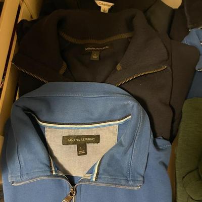 1/4 Zip Long Sleeve Cotton Shirts