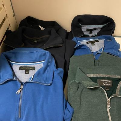 1/4 Zip Long Sleeve Cotton Shirts