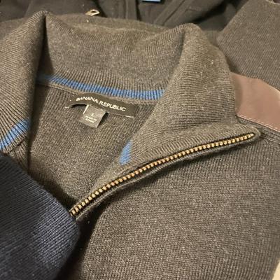 1/4 Zip Sweaters Size Large