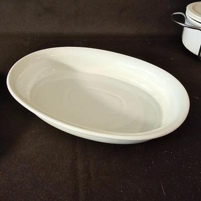 Assorted White China Serving Dishes  (K-JS)