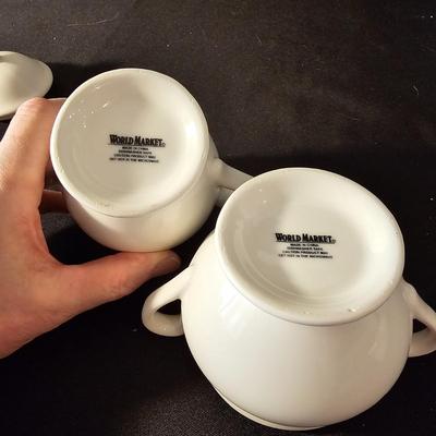 Assorted White China Serving Dishes  (K-JS)