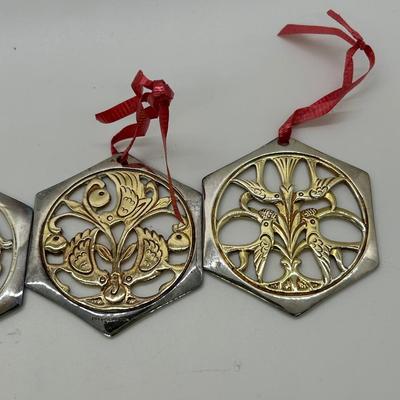 Lot of Vintage Reed & Barton Silver Plate Christmas Holiday Medallions