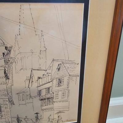 Three Fred Brauer Pencil Signed Art (PS-JS)