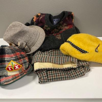Vintage hats and clothes