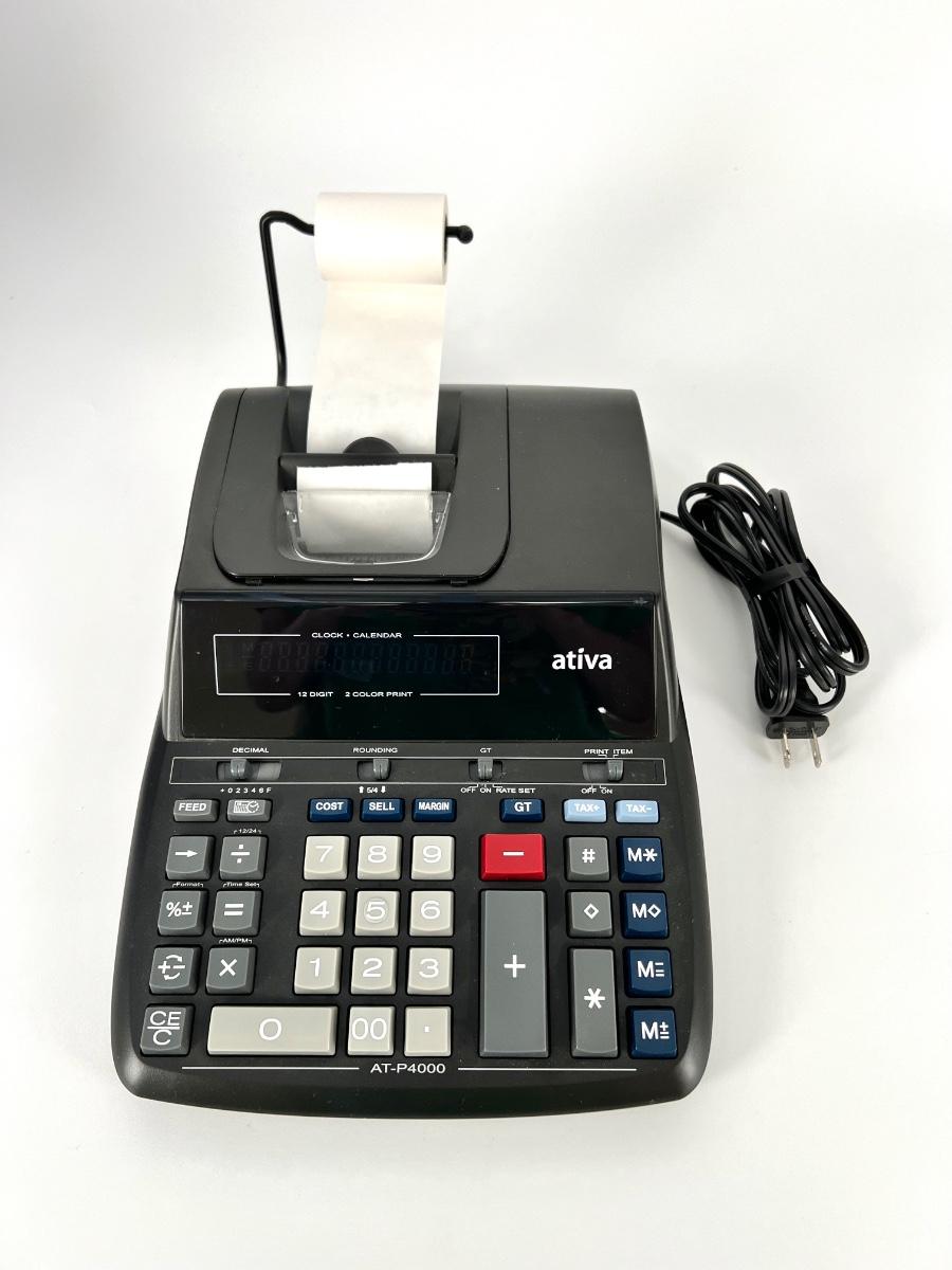 Large Heavy Duty Ativa Printing Calculator