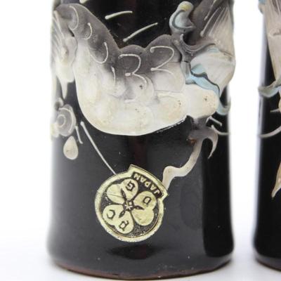 Vintage Japanese Dragon Moriage Mid Century PCDG Dragonware Salt & Pepper Shakers