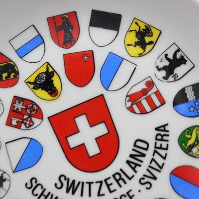 Small Retro Switzerland Coat of Arms Decorative Collector Plate