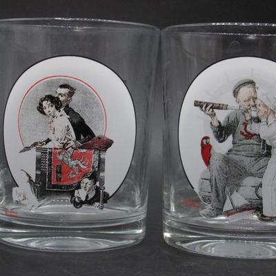 The Saturday Evening Post Norman Rockwell Glassware Drinkware Collection