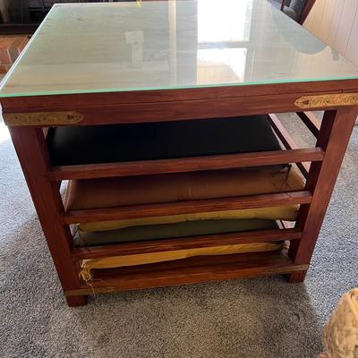 Unique Wooden Side Table (LR-MK)
