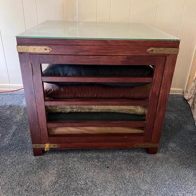 Unique Wooden Side Table (LR-MK)