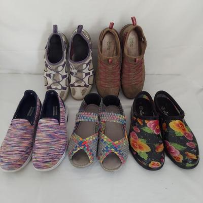 Women's Shoes Size 8, incl. Sloggers, Skechers, Jambu, & More (B1-BBL)