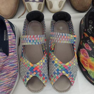 Women's Shoes Size 8, incl. Sloggers, Skechers, Jambu, & More (B1-BBL)