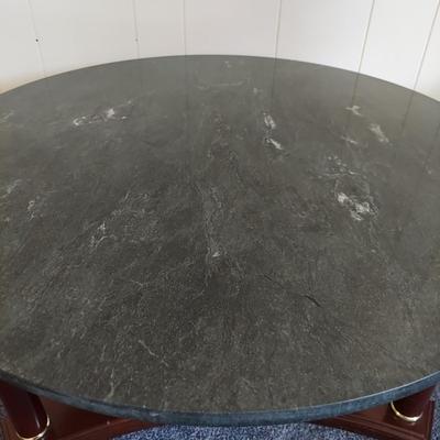 Marble Top Round Coffee Table (LR-BBL)
